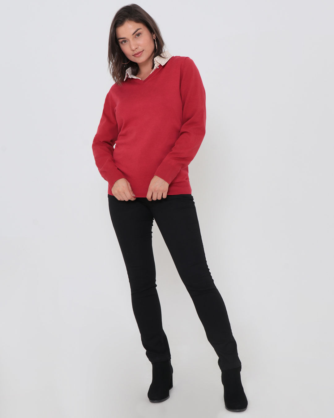Blusa-Rv1188-Tricot-Gola-V---Vermelho-Escuro