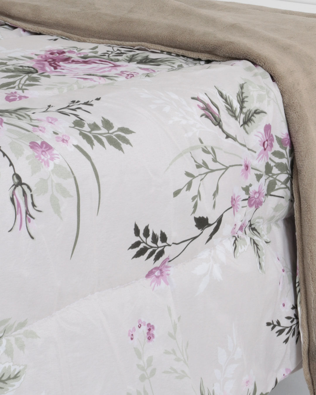 Coberdrom-Casal-Plush-Combo-Soft-Slim---Verde-Escuro