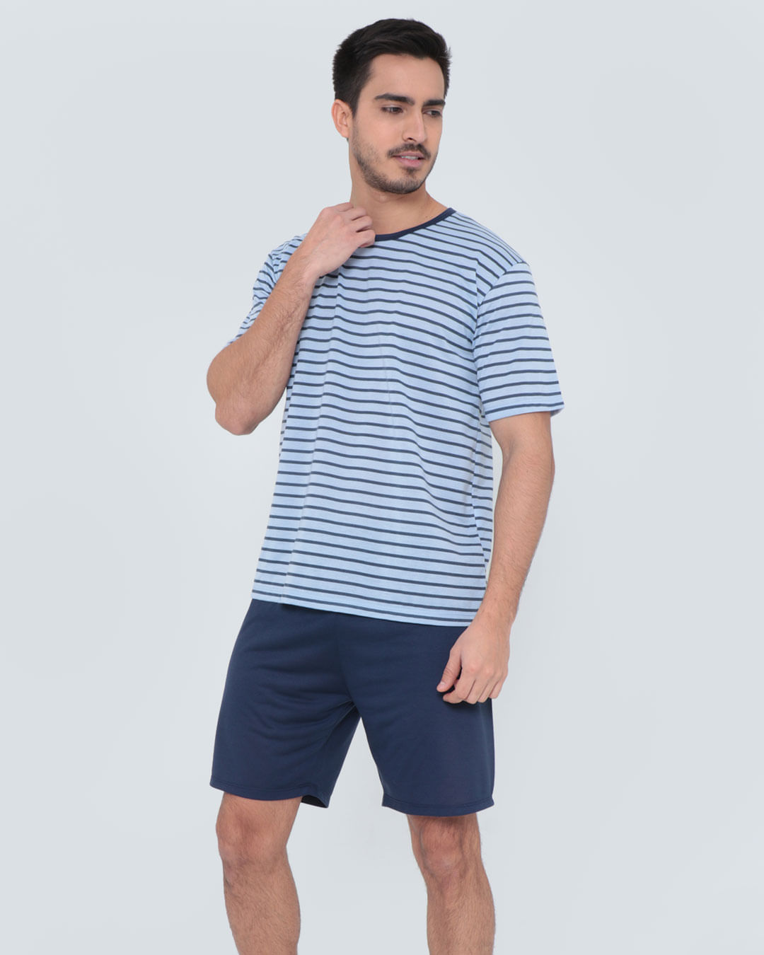 Pijama-Curto-Ref-67092---Azul-Listrado