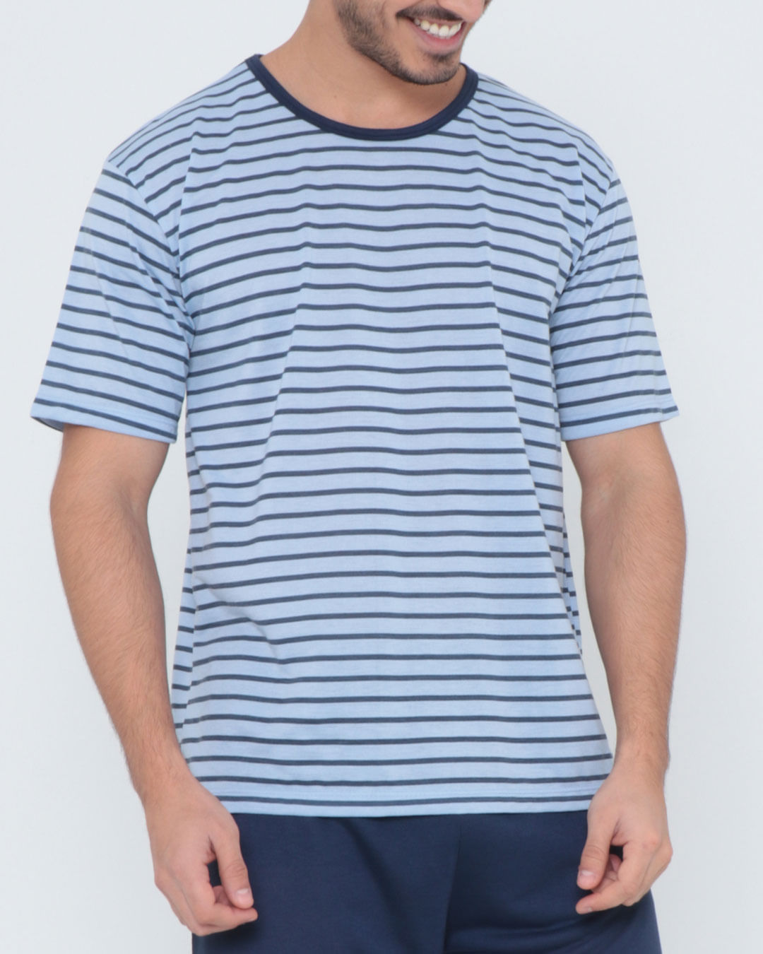 Pijama-Curto-Ref-67092---Azul-Listrado