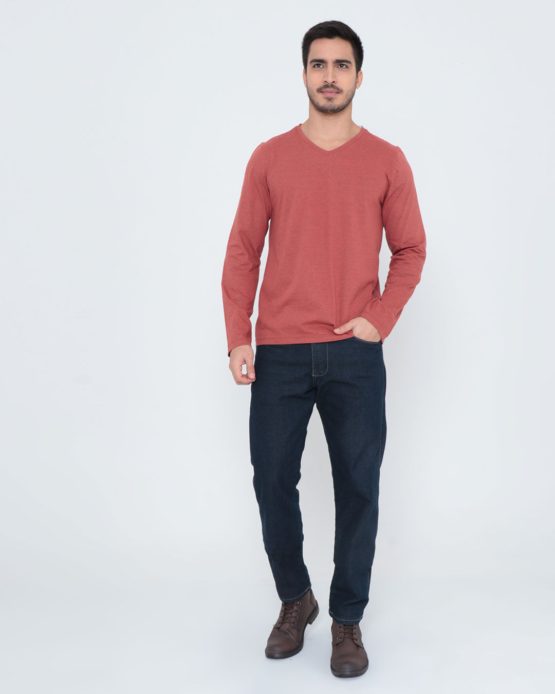 Camiseta-Ko526-G--V--Ml--Laranja-Fio-Pt---Terracota-Medio