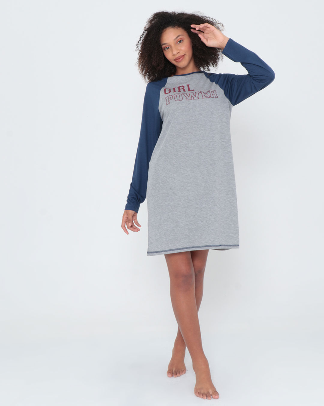 Camisola-Ml-Silk-Girl-Power2031m---Cinza-Claro