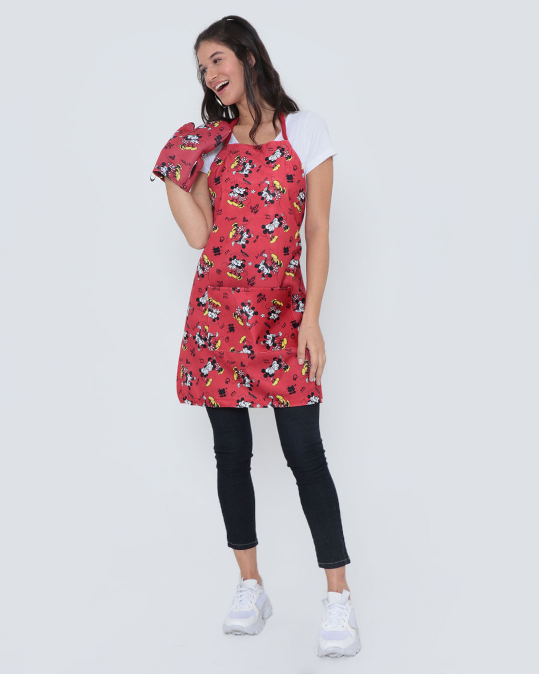Luva-Cozinha-Mickey-True-Love---Vermelho-Medio