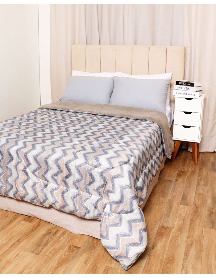 Coberdrom-Queen-Plush-Combo-Soft--Slim---Cinza-Medio
