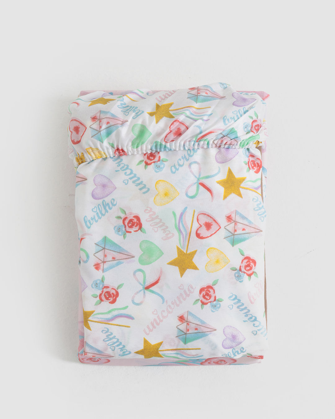 Jg-Cama-Solt-Unicorn-Glam-R---3-Pcs---Rosa-Claro