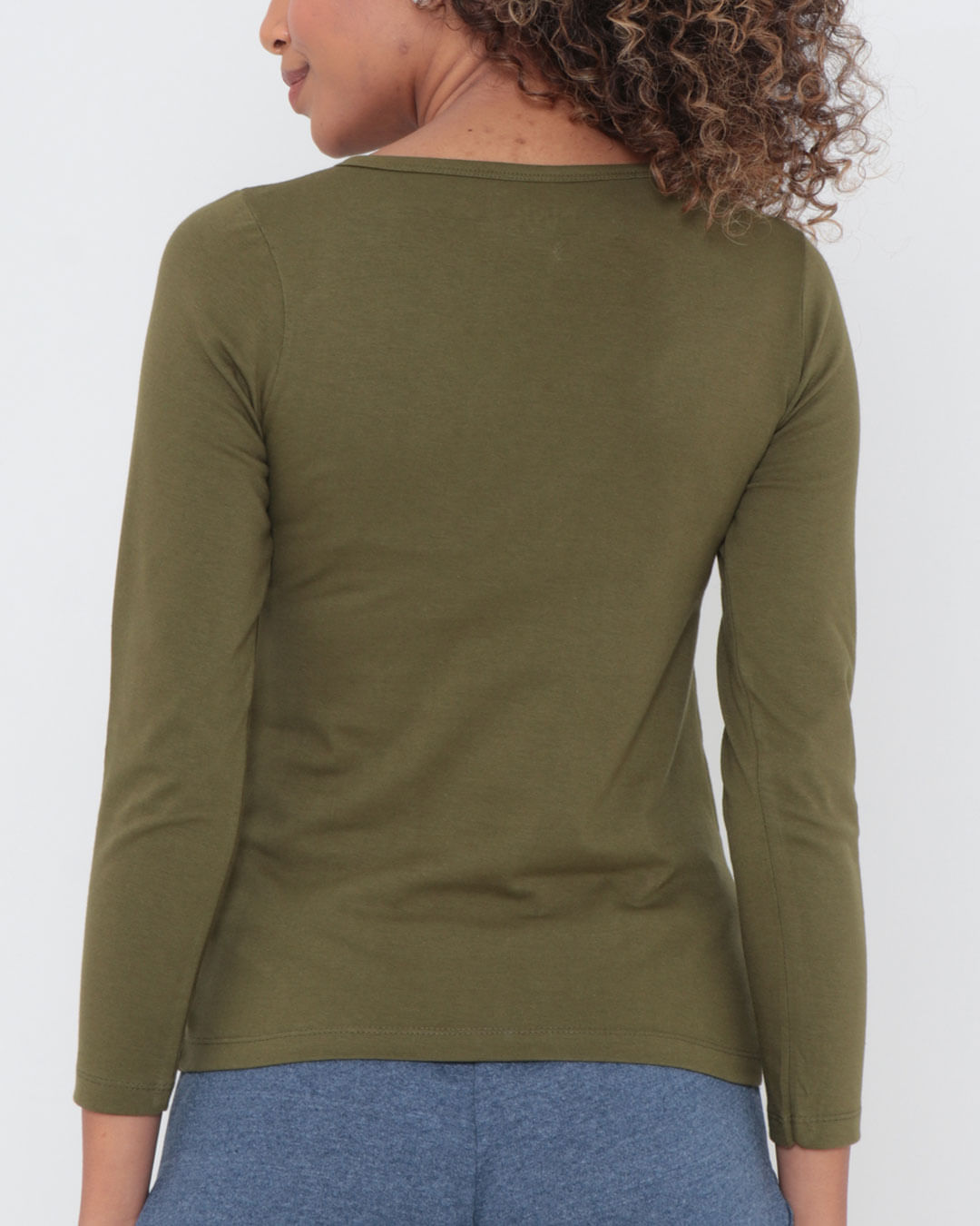 Blusa-3969-Gola-V-Ml-Militar---Verde-Escuro