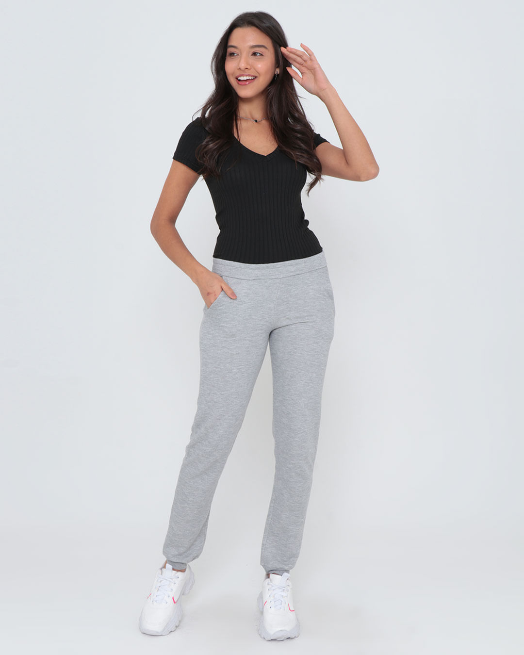 Calca-Bs-1217-Jogger-Mescla---Cinza-Claro