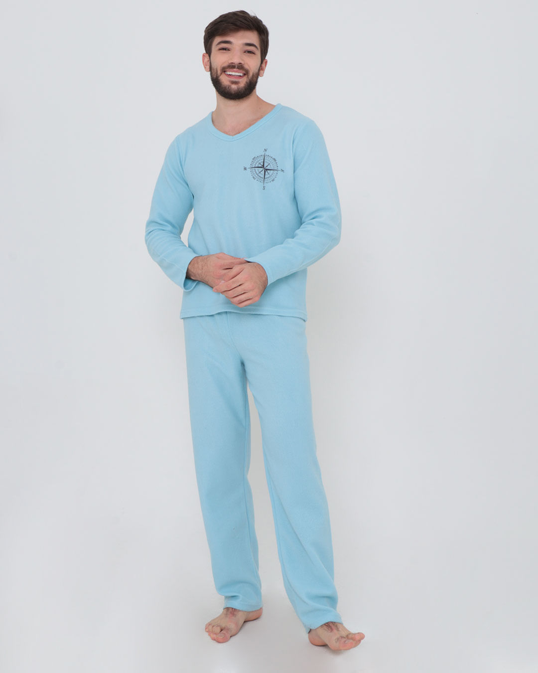 Pijama-Soft-Gola-V-Cestampa-Lat---Azul-Claro