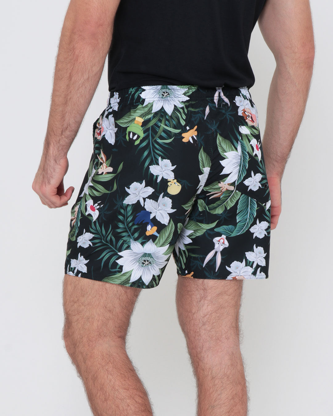 Bermuda--Looney-Tunes-Tt1983---Preto-Floral