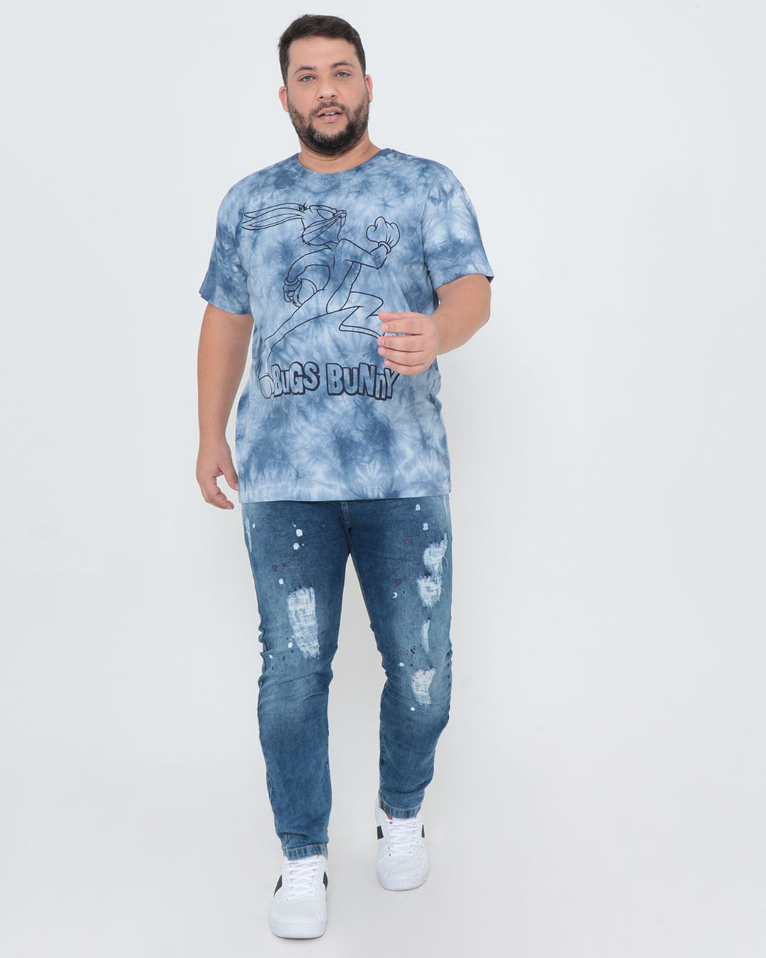 Camiseta-Ttp222-Pernalonga-Tiedye-Plus---Azul-Outros