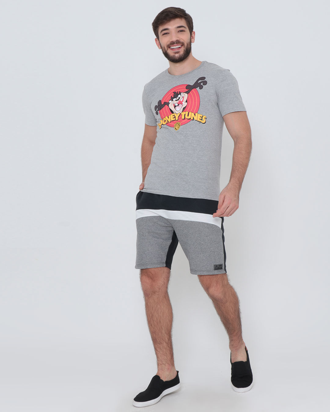 Camiseta-Trw121003-Looney-Tunes-Taz---Mescla-Claro