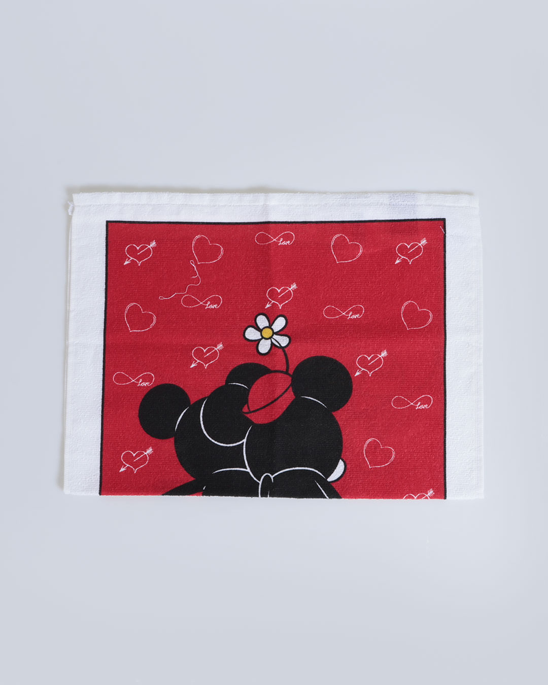 Pano-De-Copa-45x65-Mickey-E-Minnie---Branco-Listrado