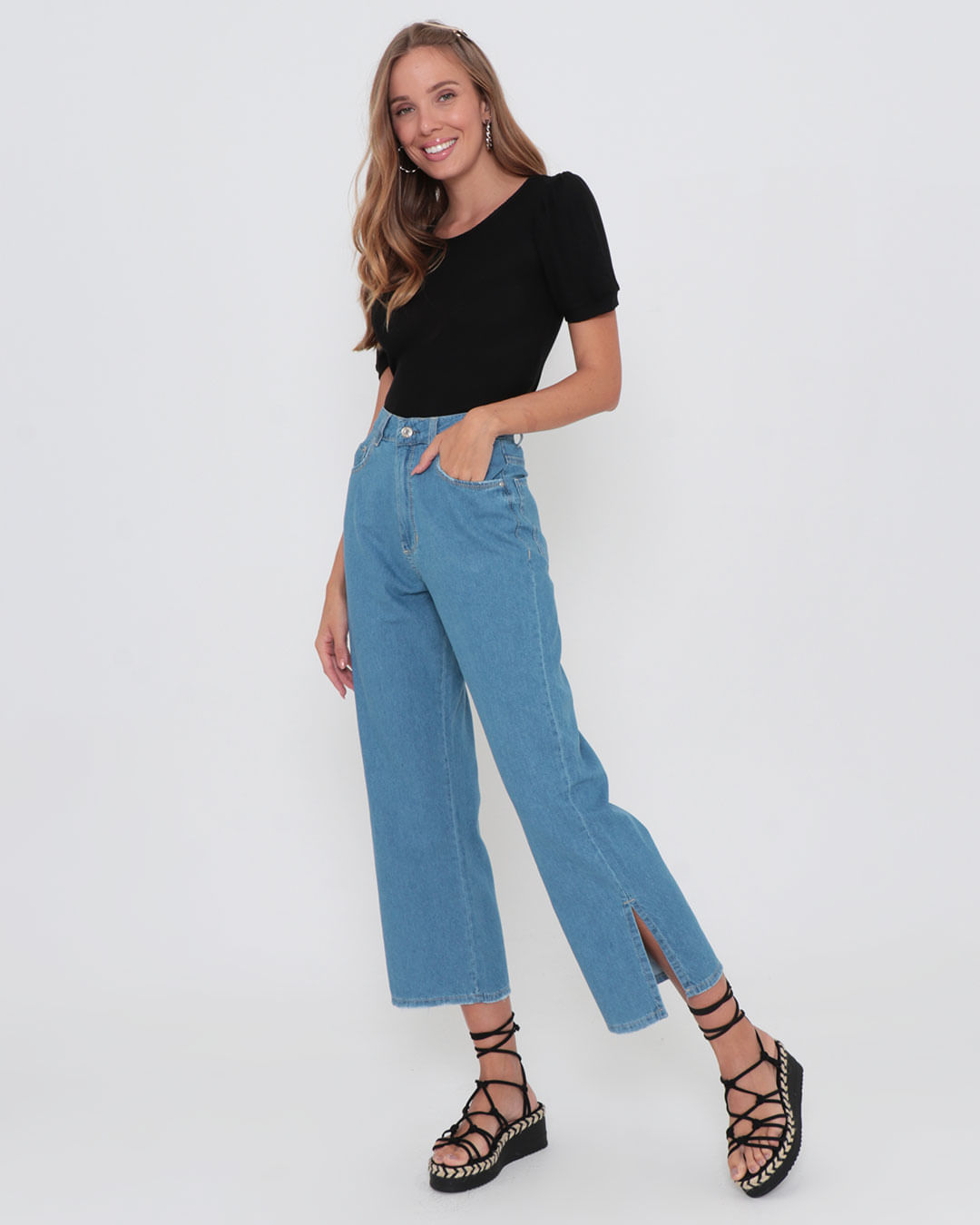 Calca--Crbf34608-Jns-Abertfem-Ad---Blue-Jeans-Claro