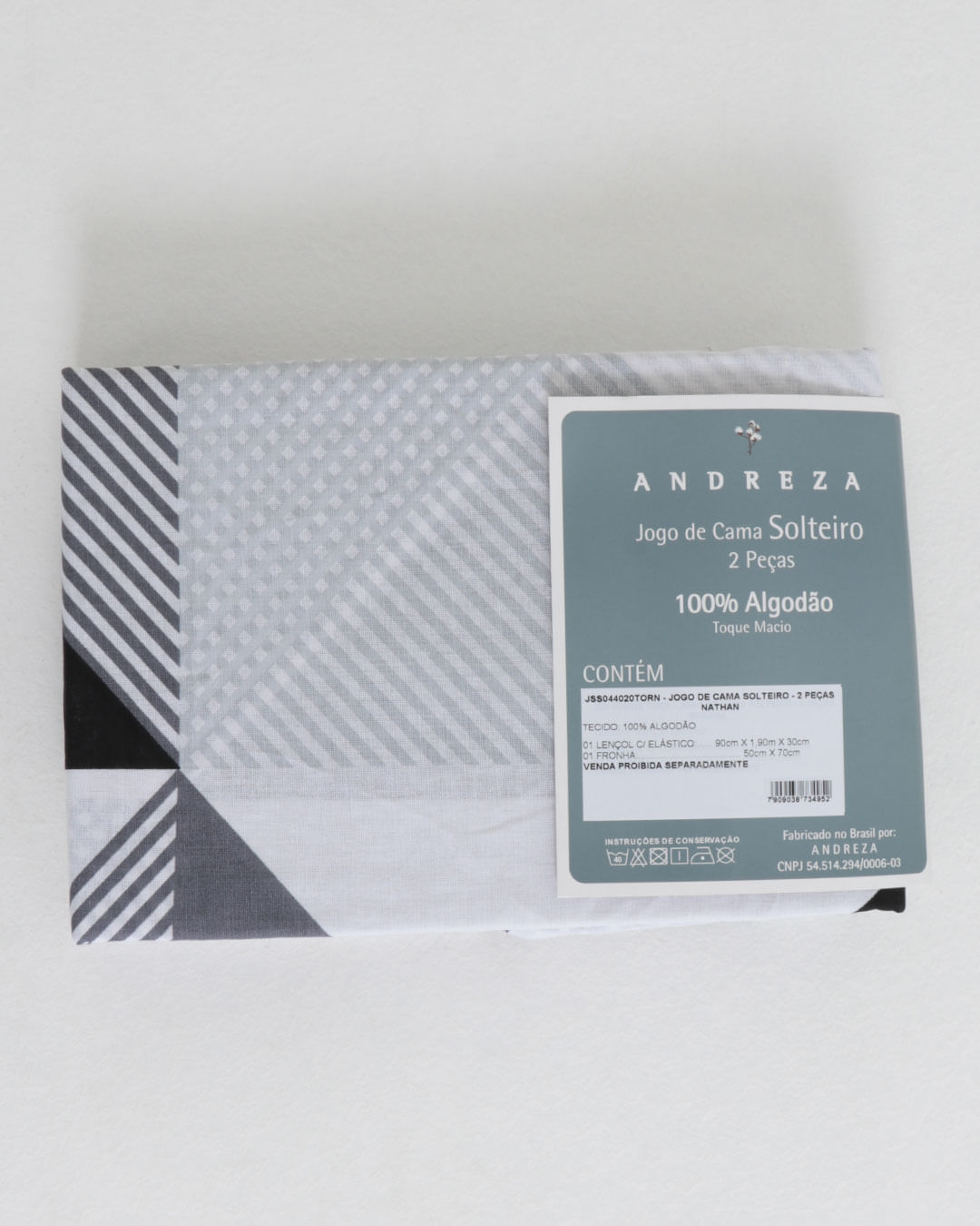 Jg-Cama-Solteiro-Nathan---2-Pc---Cinza-Geometrico