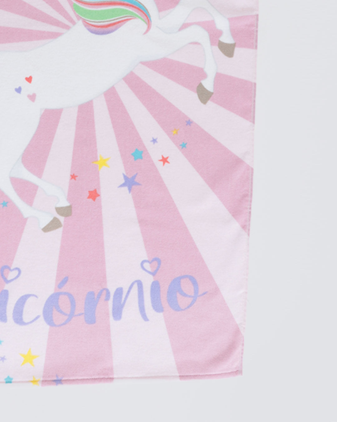 Toalha-Bh-Veludo-70x130-Unicorn-Glam---Rosa-Claro