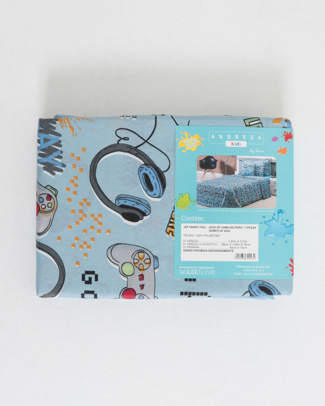 Jg-Cama-Solt-Game-Play---3-Pcs---Azul-Claro