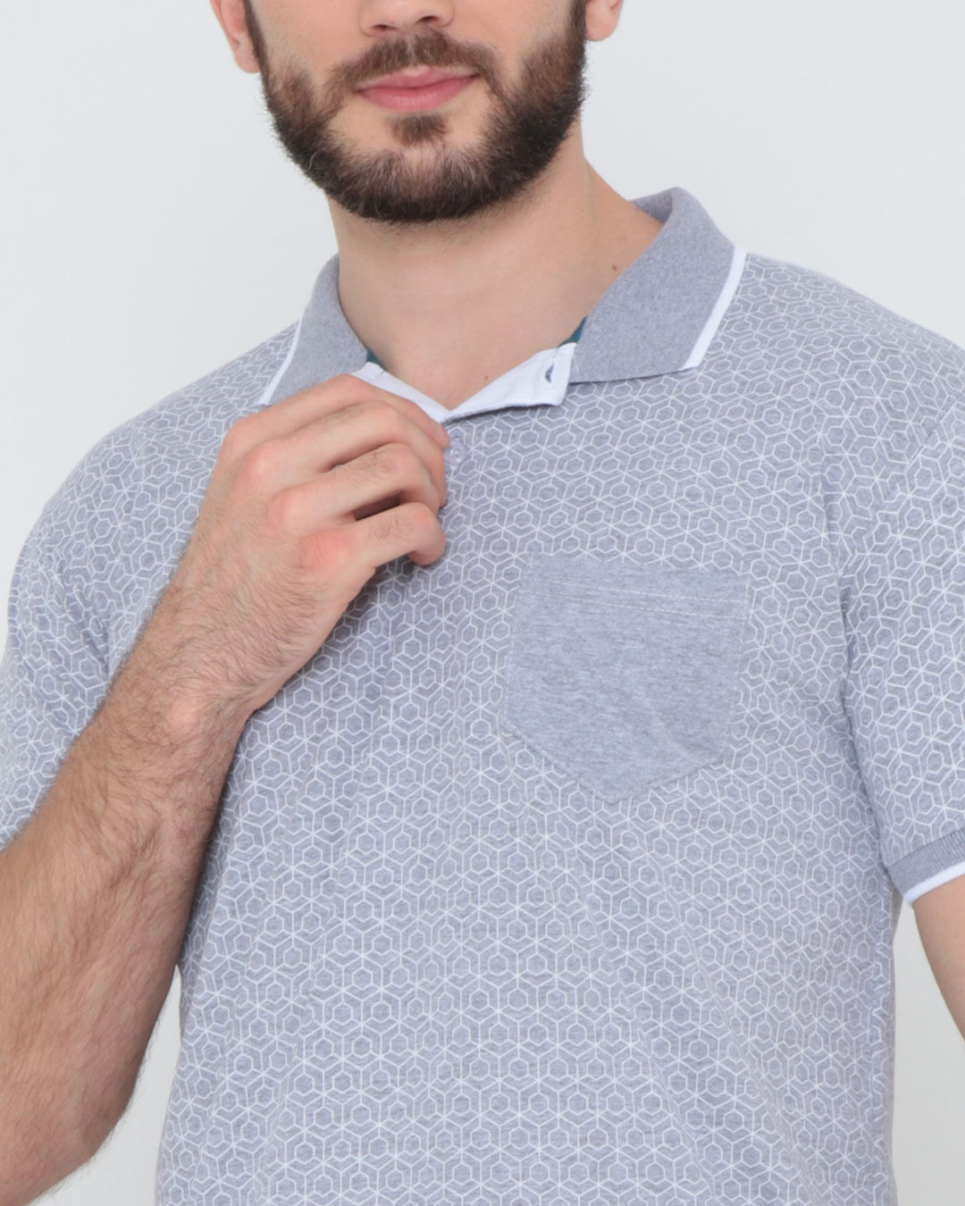 Polo-Ib10118-Listrprint-Cinza-Esc-Pgg---Cinza-Claro