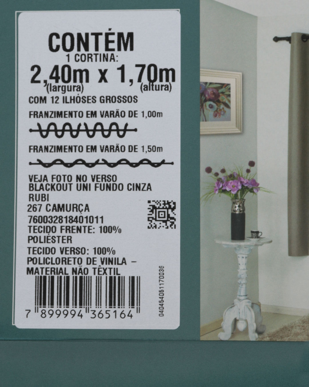 Corta-Luz-Uni-Rubi-240-X-170-Sort---Bege-Escuro