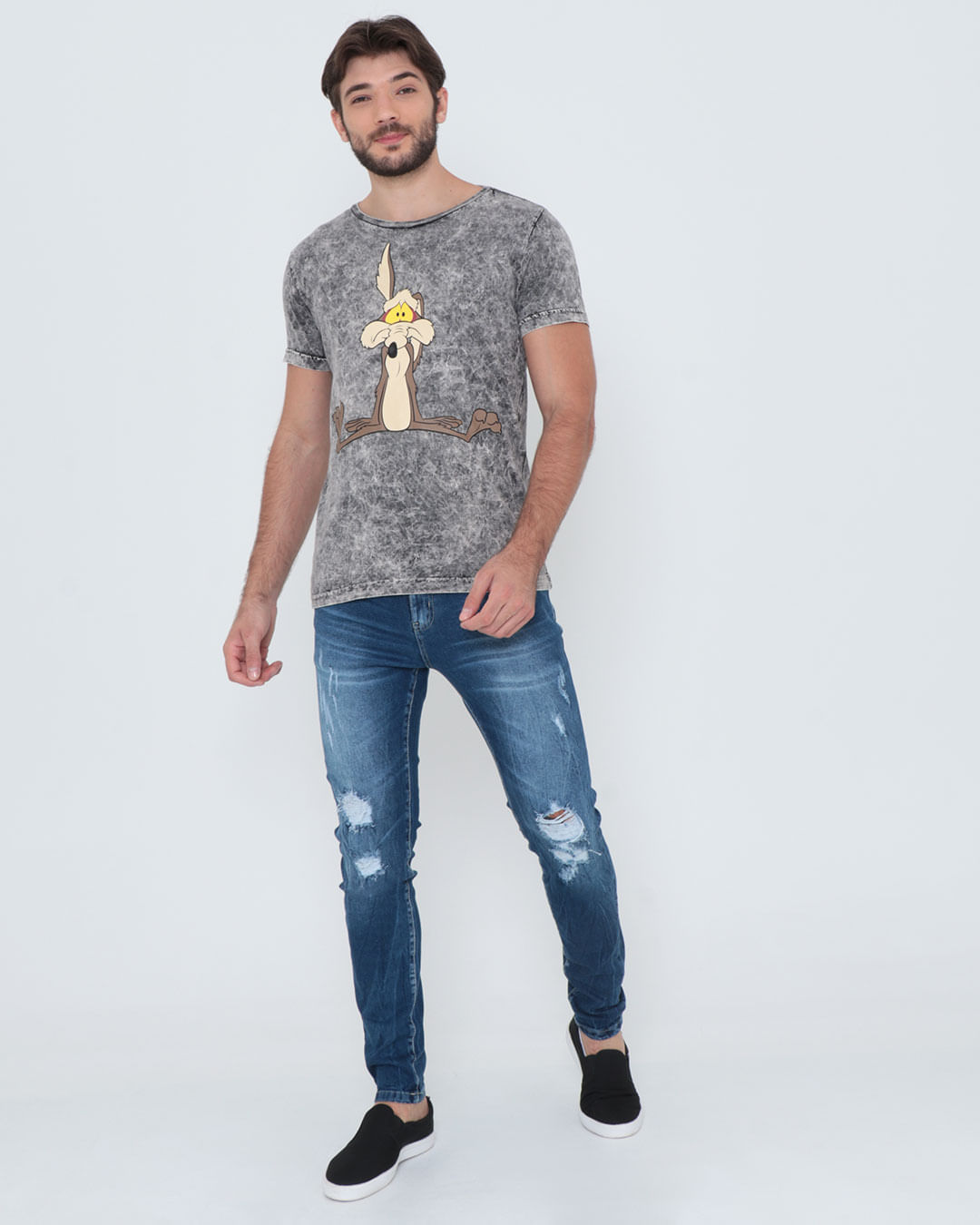 Camiseta-Coiote-Ttj113-P-Ao-Gg---Mescla-Medio