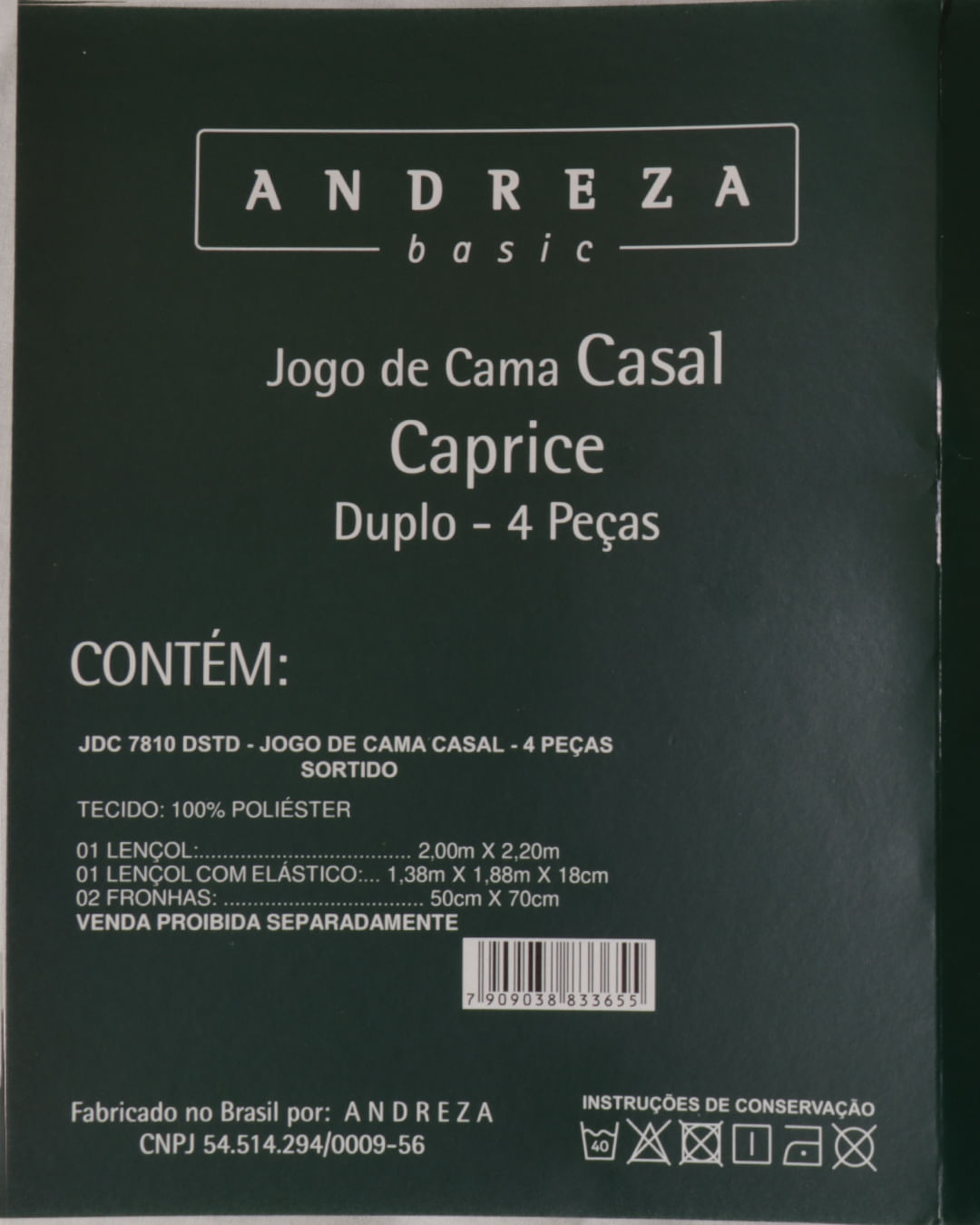 Jogo-De-Cama-Casal-Caprice---4-Pecas---Bege-Claro