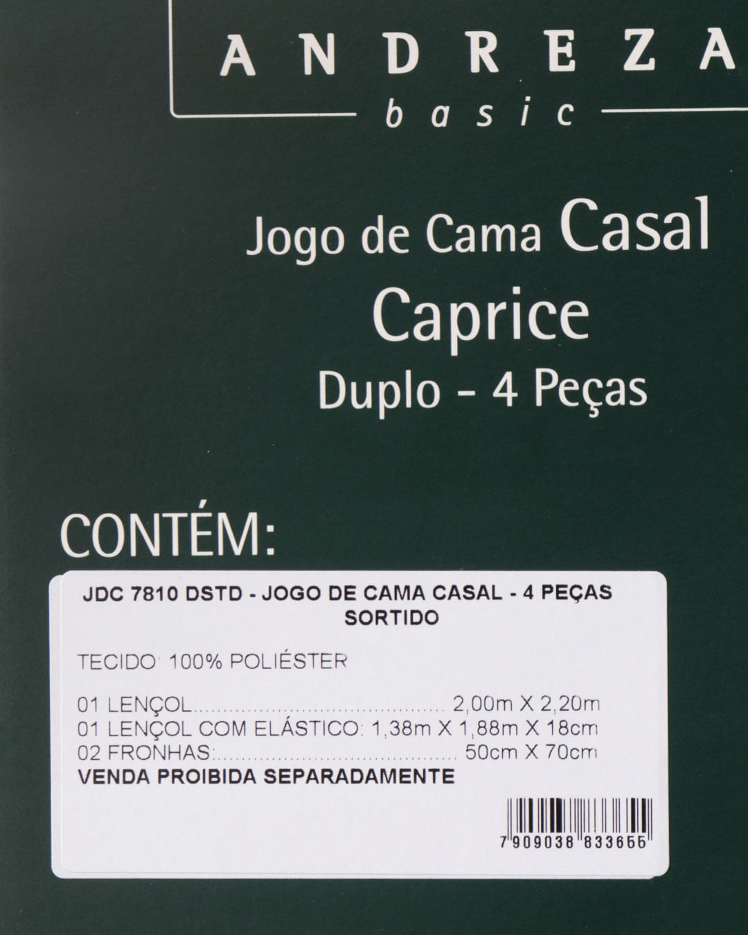 Jogo-De-Cama-Casal-Caprice---4-Pecas---Cinza-Medio