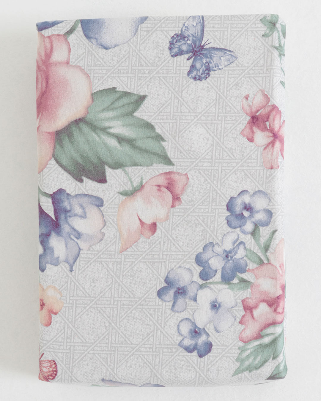 Jogo-De-Cama-Casal-Caprice---4-Pecas---Cinza-Floral