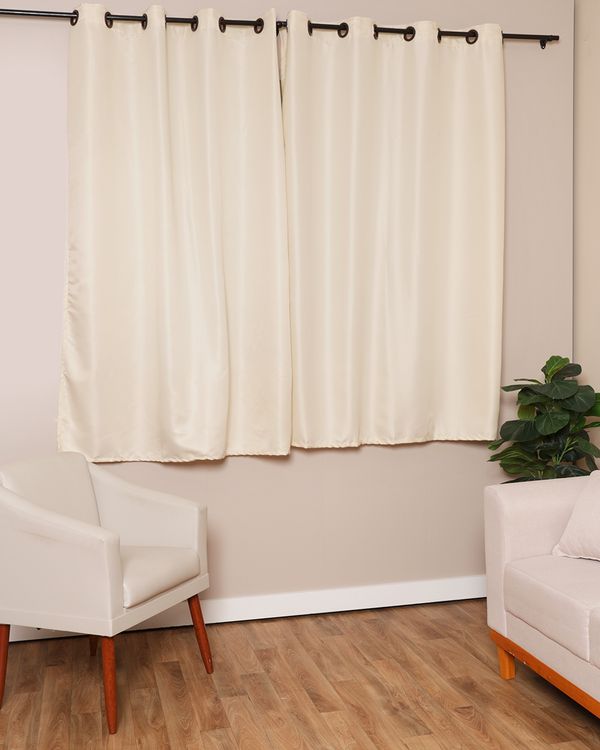 Cortina Isabel Branyl 180cm x 200cm Bege Claro UN