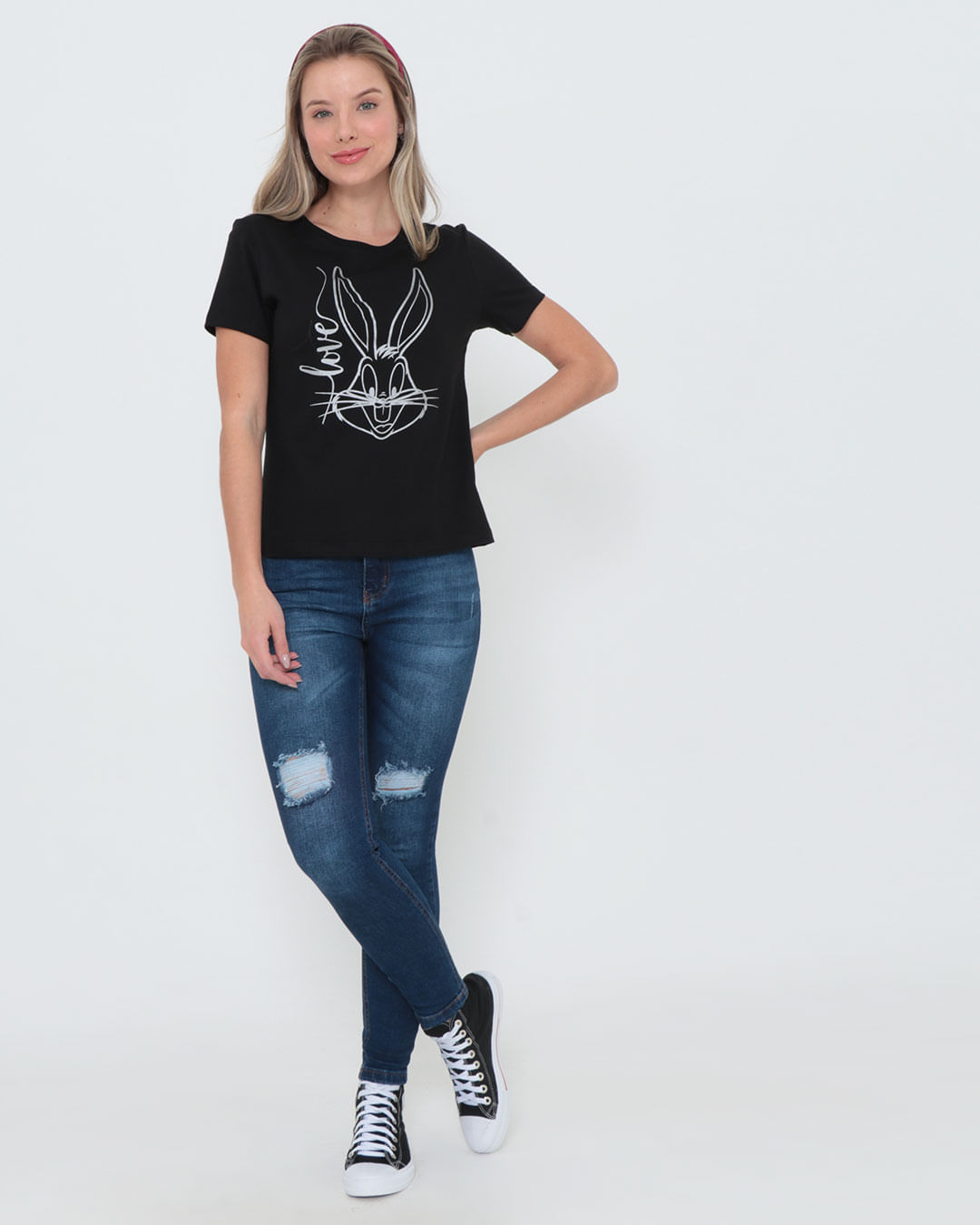 Camiseta-Pernalonga-Preto-P01-22438---Preto