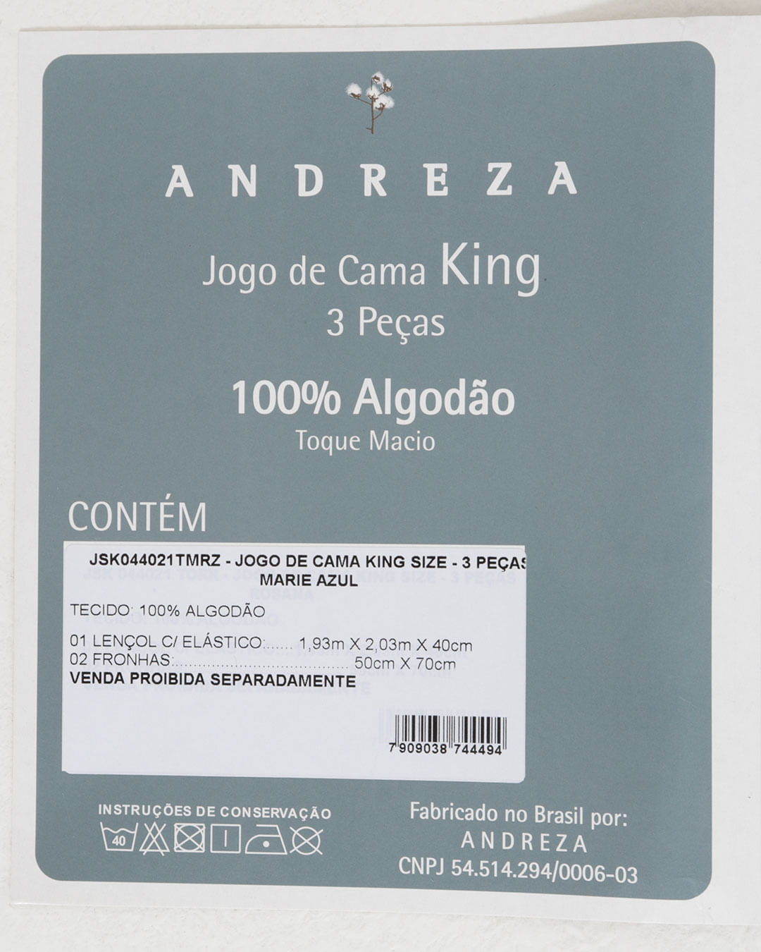 Jg-Cama-King-Size-Marie-Azul---3-Pc---Branco-Floral