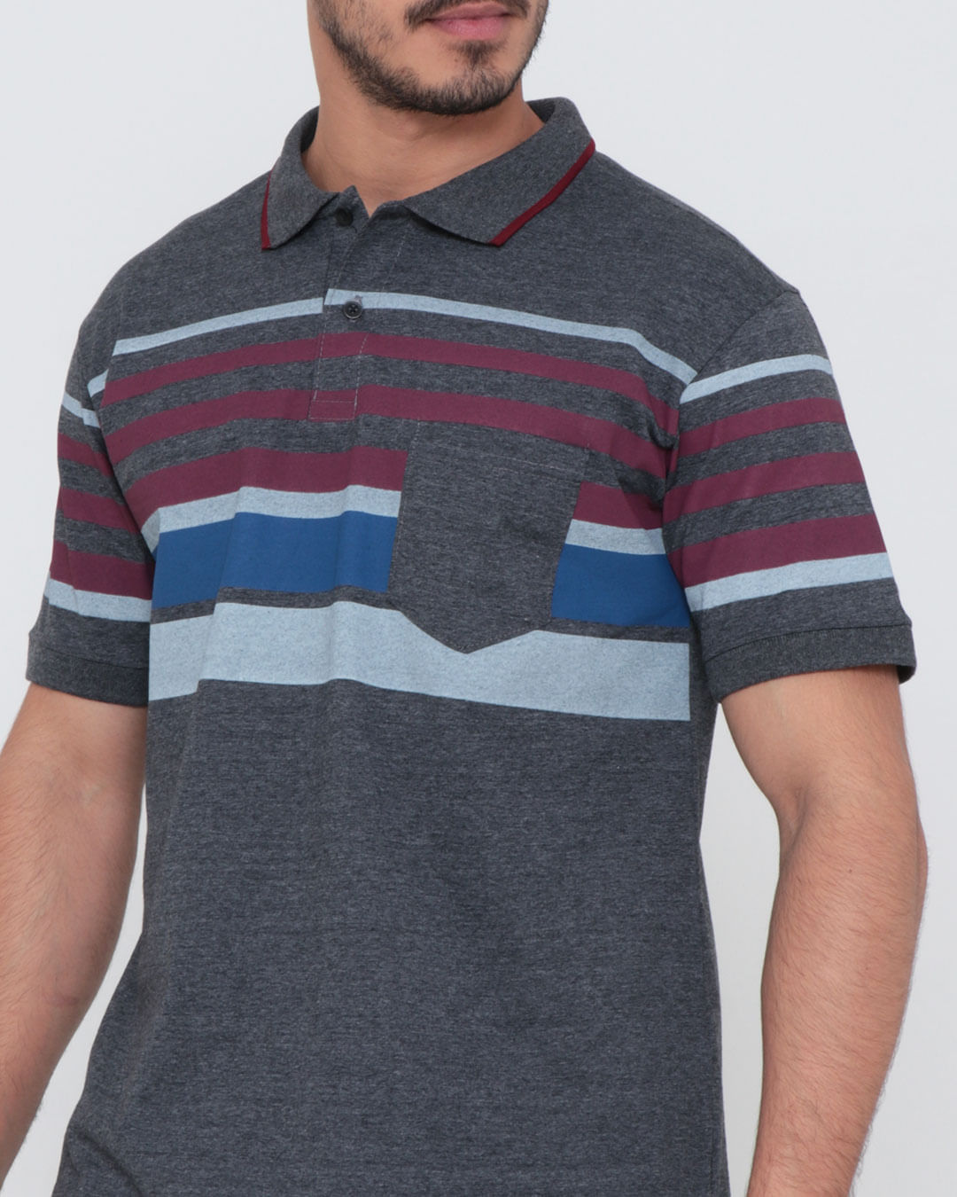 Polo-Ib11625-List-Bolso-Preta-Pgg---Mescla-Listrado