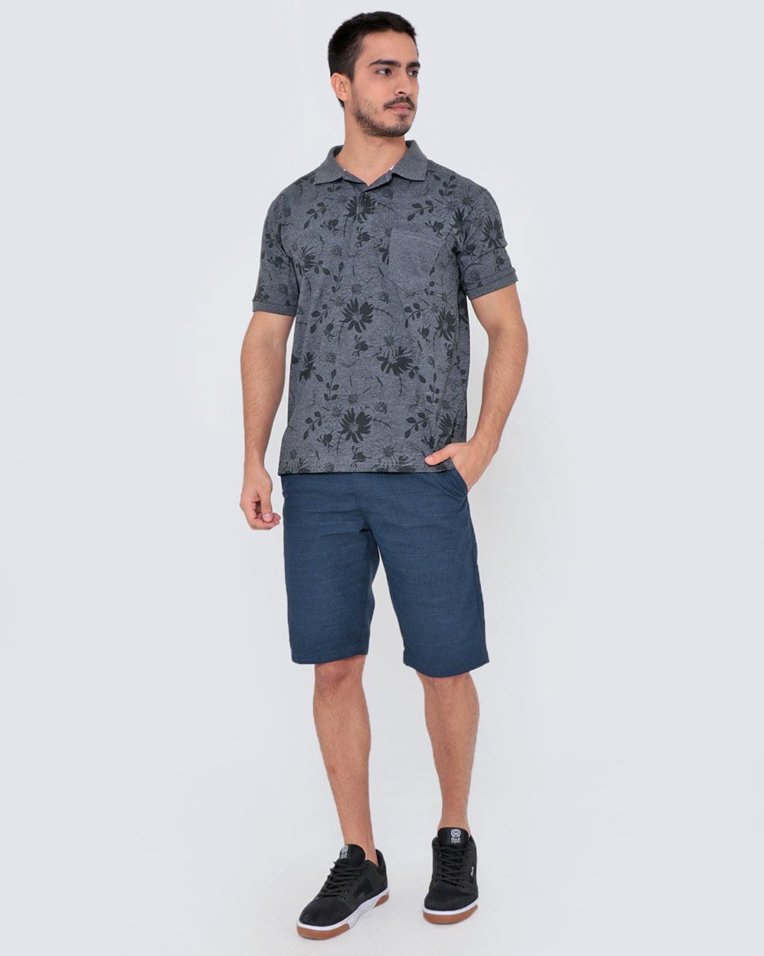 Polo-Ib11613-Floral-Preto-Pa-Pgg---Mescla-Escuro