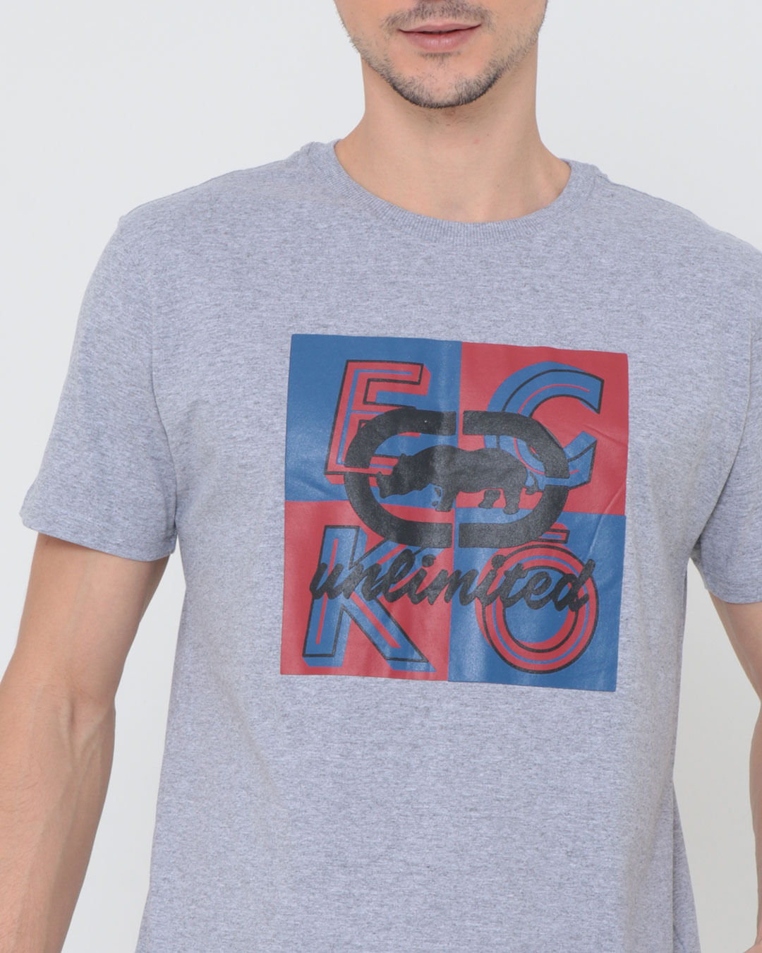 Camiseta-Ek-U063a-Masc-Estampada---Cinza-Claro