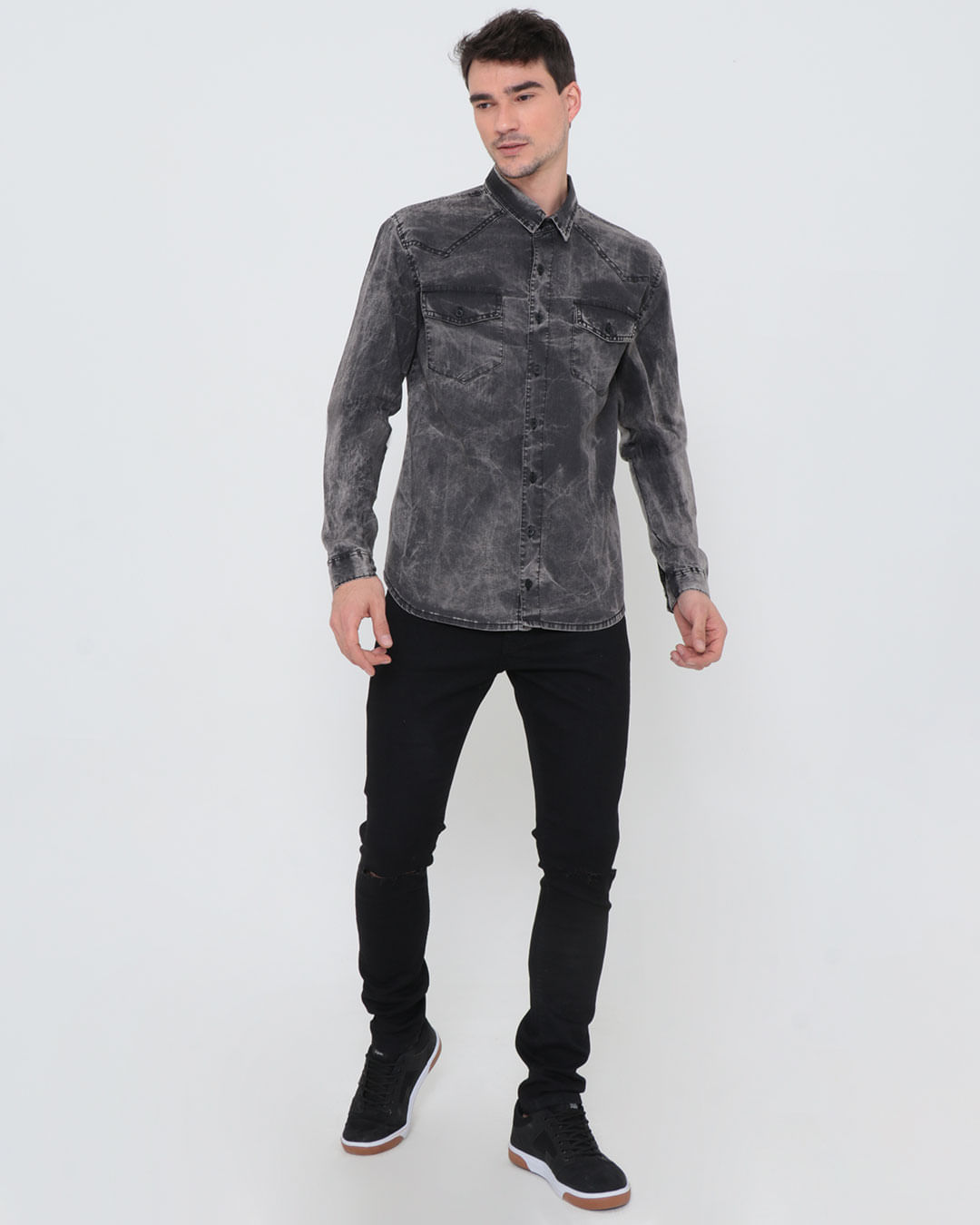 Camisa-Jns-Ml-Jvm-Black-2447e---Black-Jeans-Medio