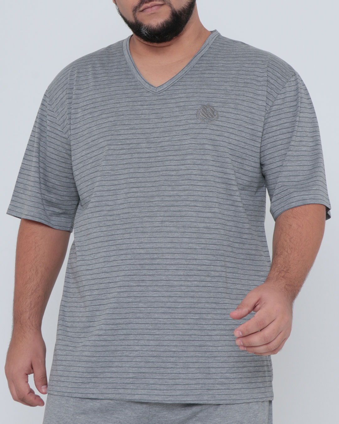 Pijama-Listrado-Plus-Ref-67477---Cinza-Listrado