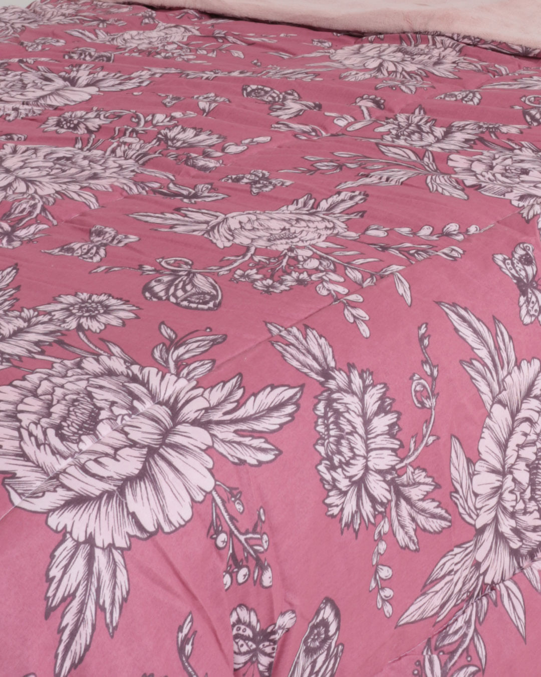Coberdrom-Queen-Plush-Combo-Soft--Slim---Rosa-Escuro