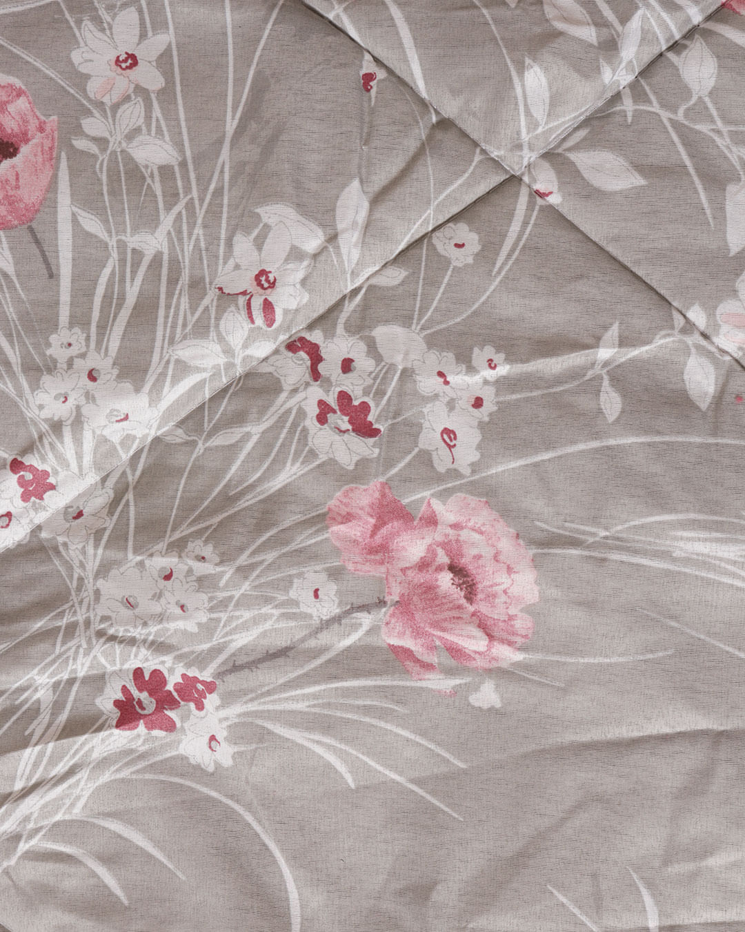 Coberdrom-Queen-Plush-Combo-Soft--Slim---Cinza-Floral