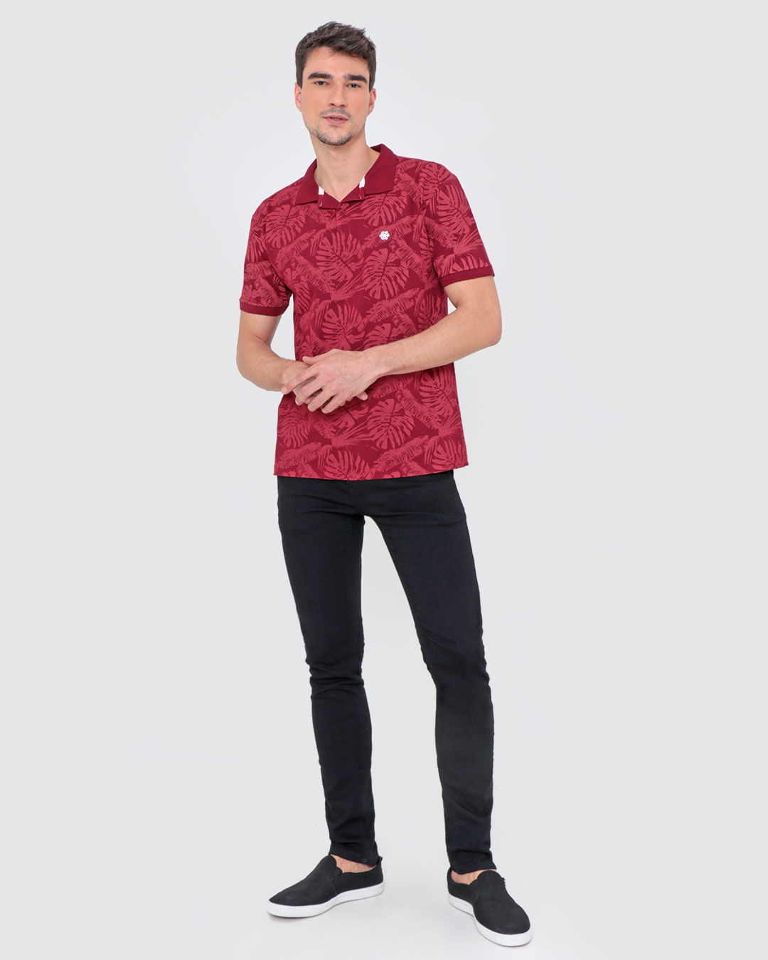 Polo-Ib11159-Floral-Bordo-Pgg---Vinho-Floral