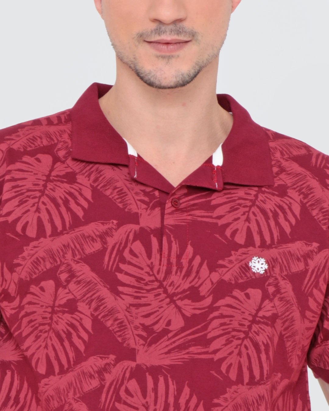 Polo-Ib11159-Floral-Bordo-Pgg---Vinho-Floral