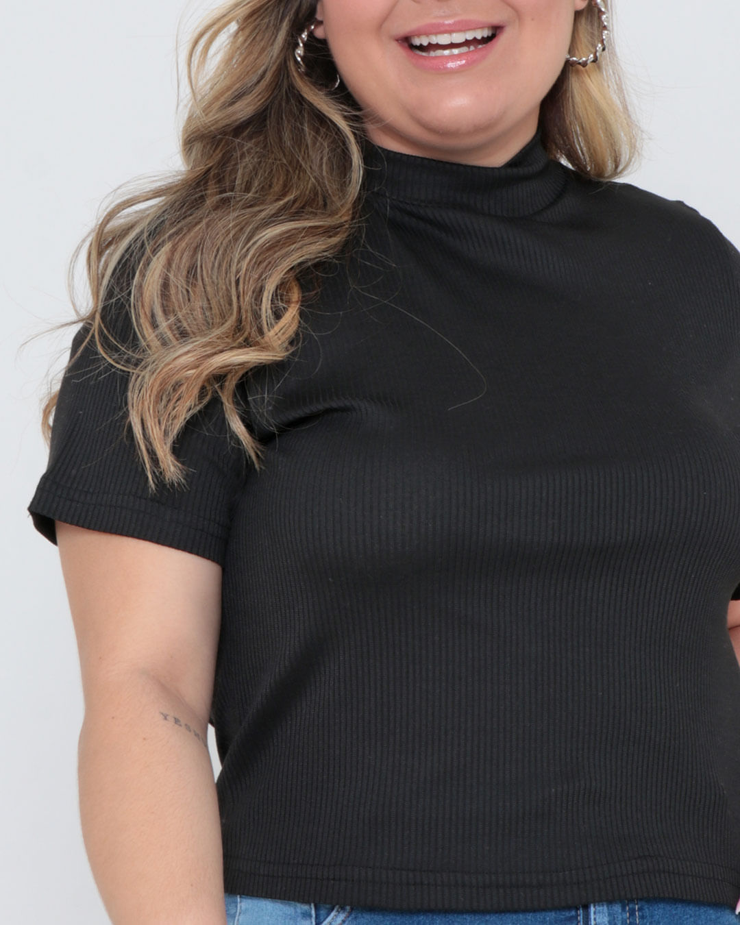 Tshirt-7850pl-Ribana-Gola-Alta---Preto