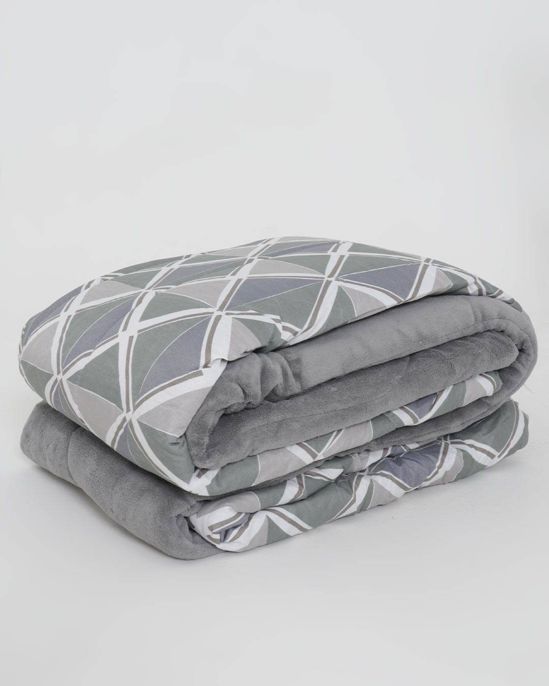Coberdrom-Casal-Plush-Combo-Soft-Slim---Cinza-Geometrico