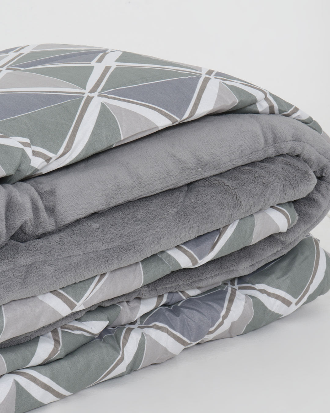 Coberdrom-Casal-Plush-Combo-Soft-Slim---Cinza-Geometrico