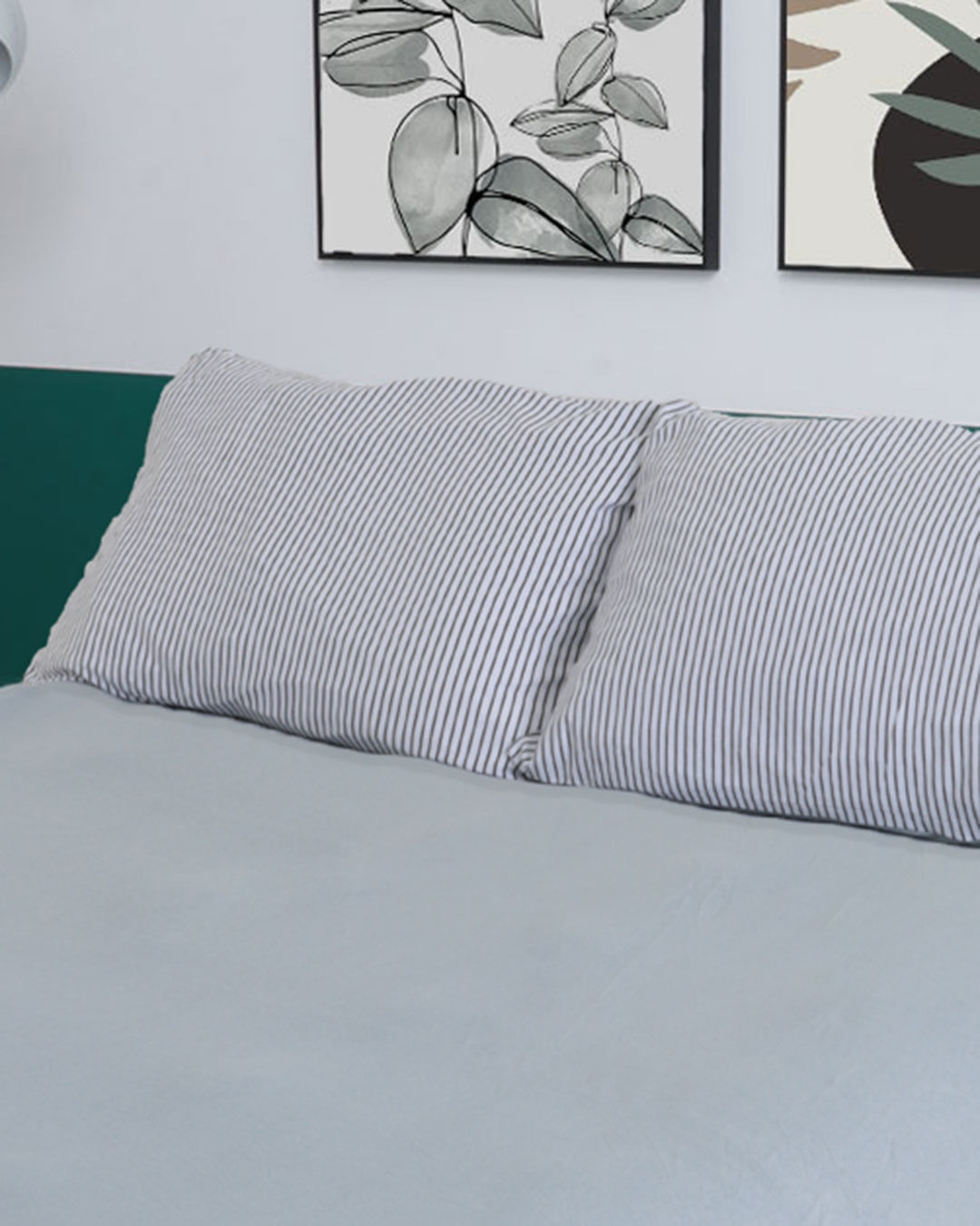 Jg-De-Cama-Casal-Slim-3-Pcs---Cinza-Listrado
