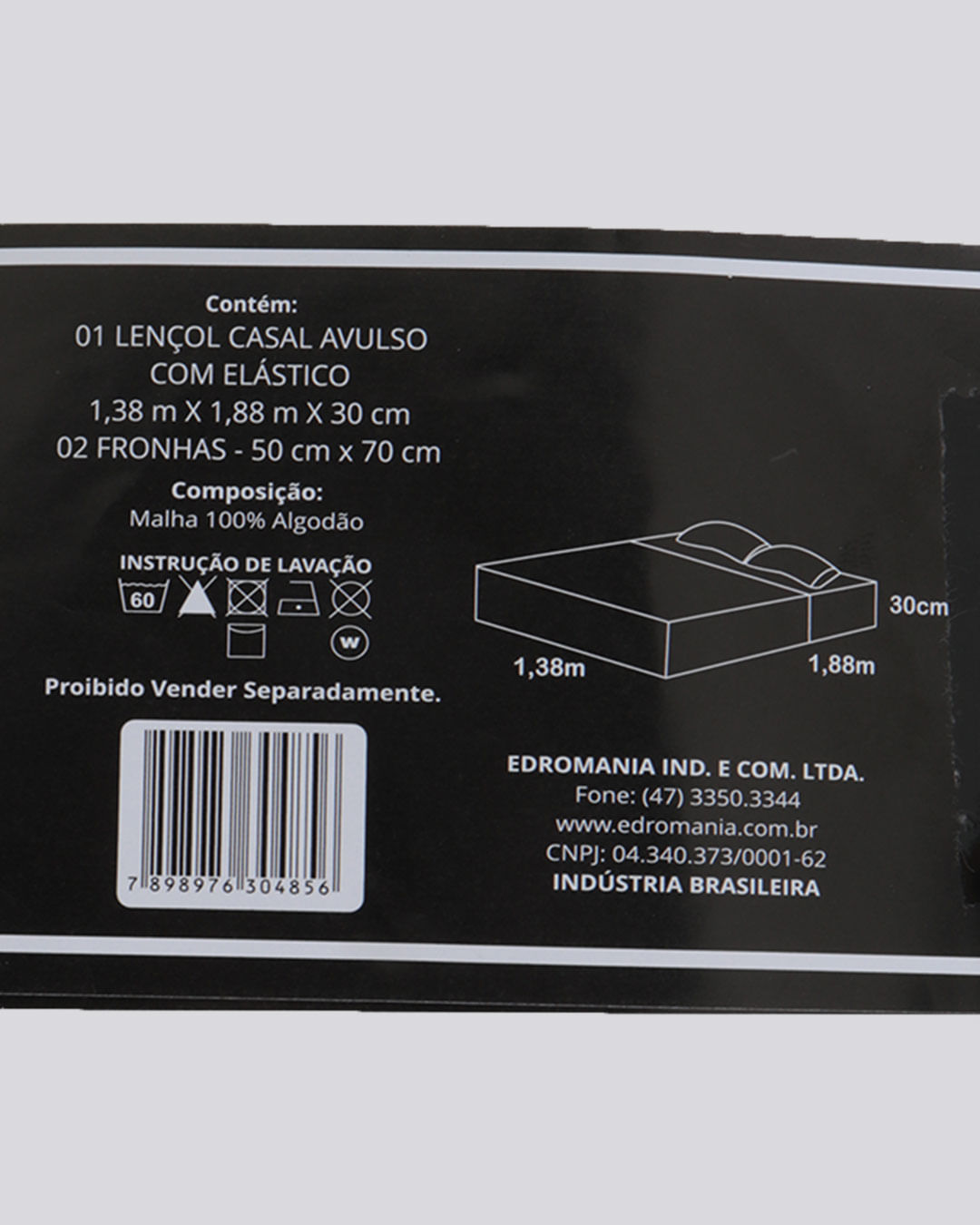 Jg-De-Cama-Casal-Slim-3-Pcs---Cinza-Listrado