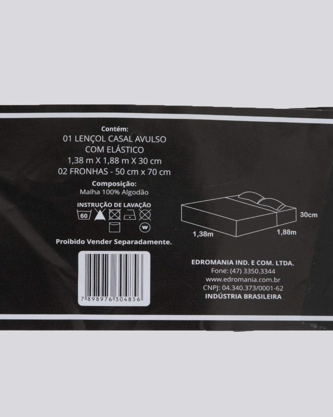 Jg-De-Cama-Casal-Slim-3-Pcs---Mescla-Medio