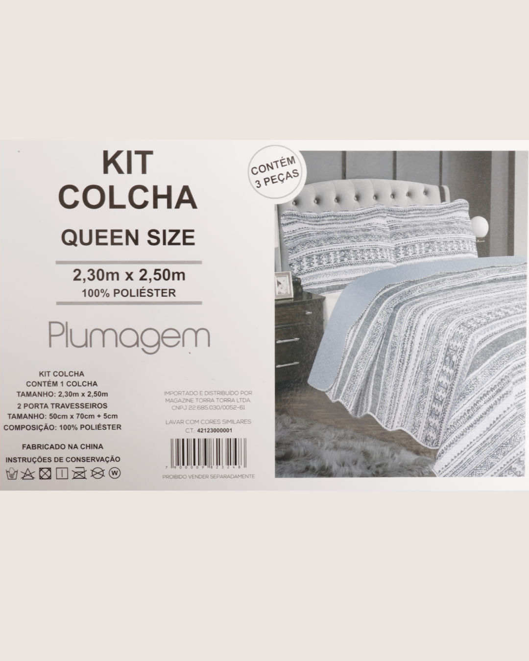 Kit-Colcha-Df-Queen-Bouti-C-03-Pcs---Azul-Outros