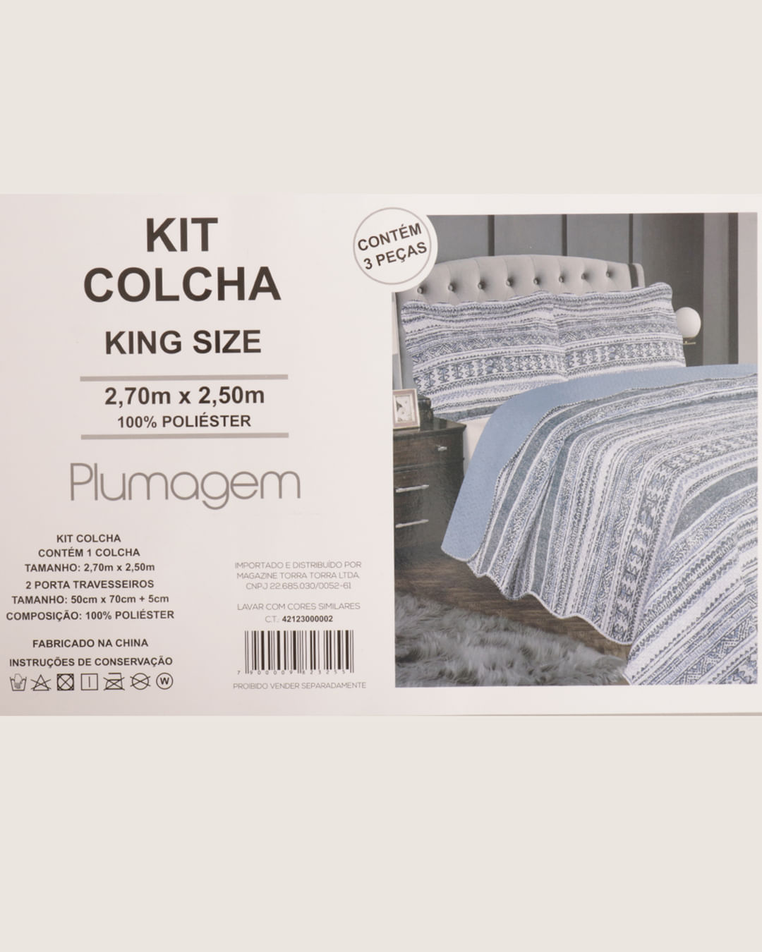 Kit-Colcha-Df-King-C-03-Pcs---Azul-Geometrico