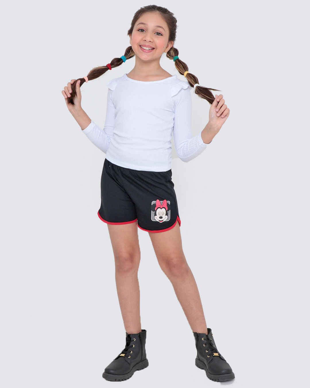 Shorts-Ch29210-Minnie-F-410---Preto