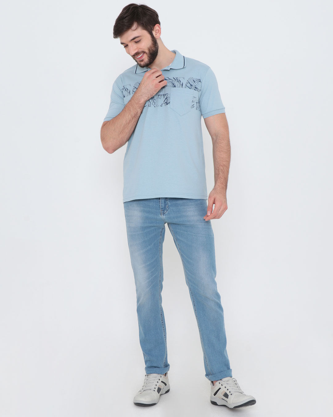 Polo-Ib11605-Floral-Blue-Pgg---Azul-Claro