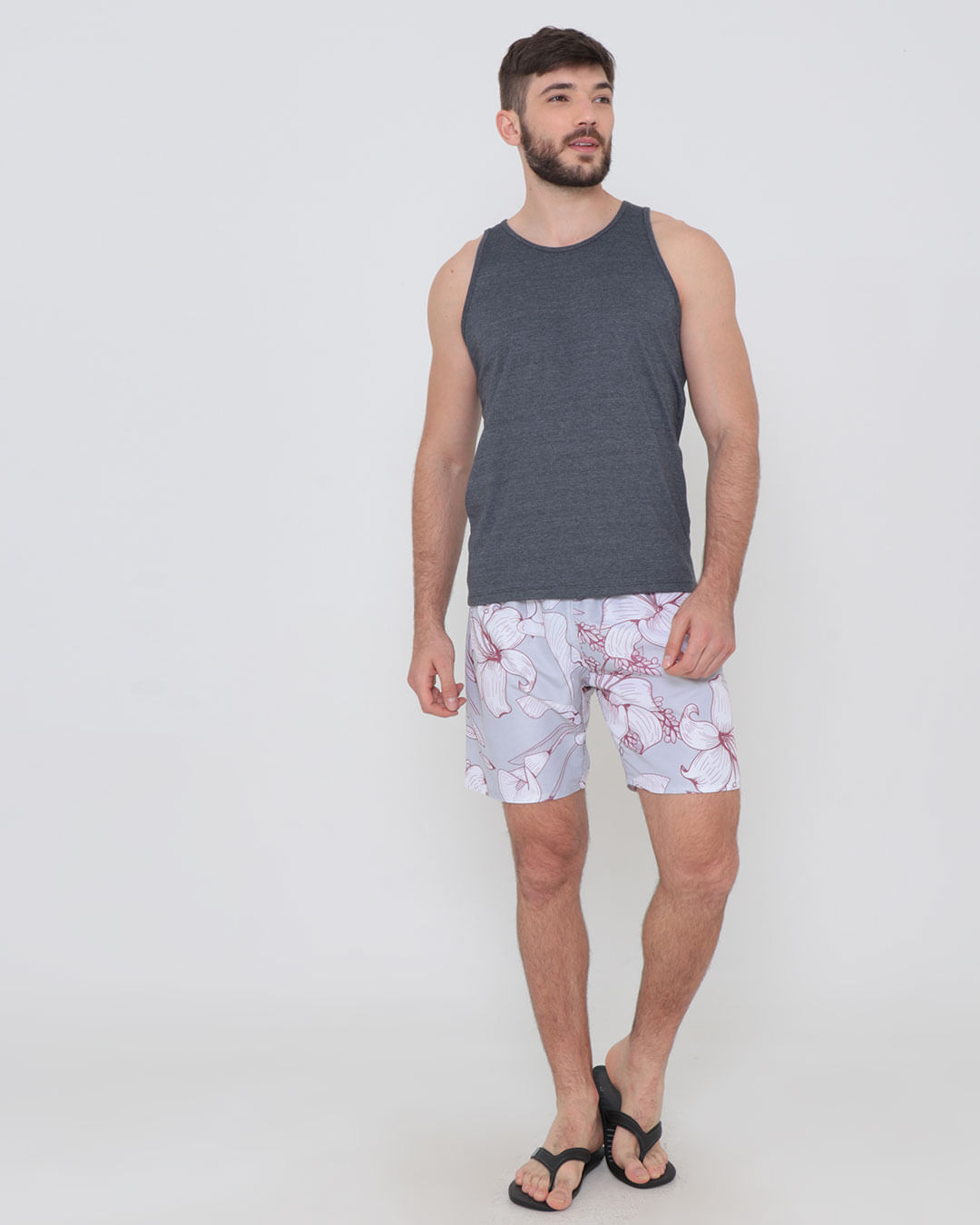 Bermuda-2380-Cos-Elastico---Cinza-Floral