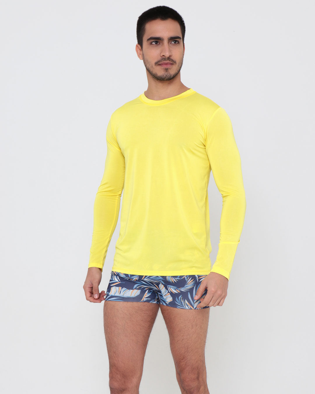 Camiseta-Cm6801-Manga-Longa--Uv---Amarelo-Medio